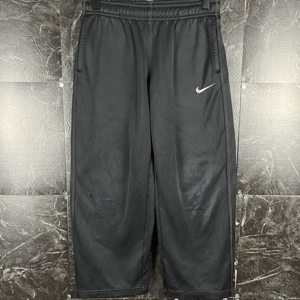 Nike Women's Black Vtg Hem Sweatpants Medium -Flaws